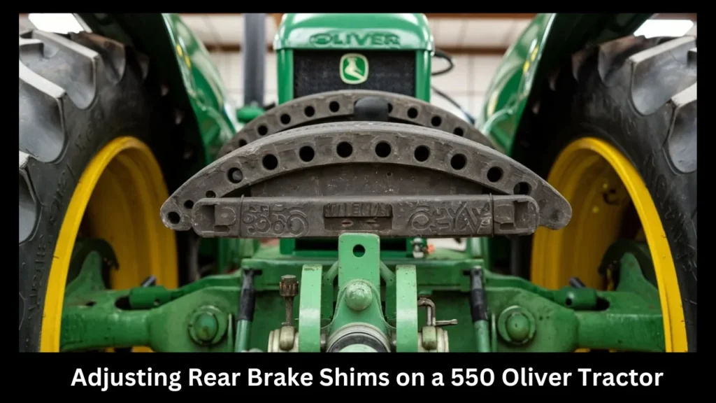 Adjusting Rear Brake Shims on a 550 Oliver Tractor