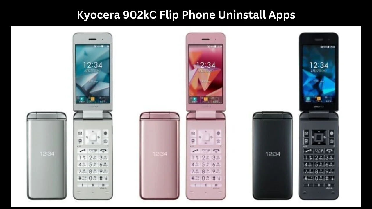 kyocera 902kc flip phone uninstall apps